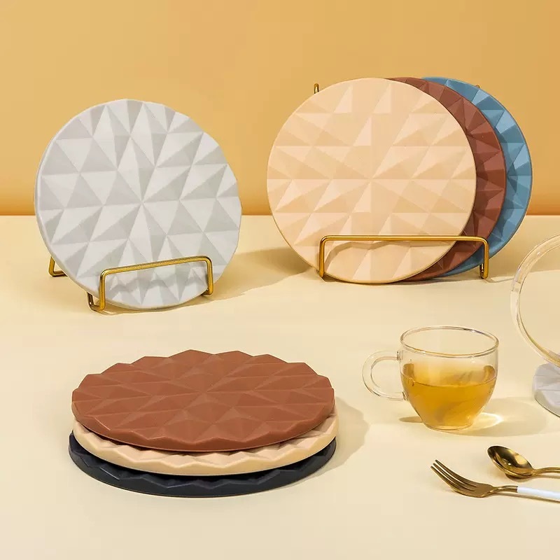 北欧风 超厚 硅胶 隔热垫 1套2个