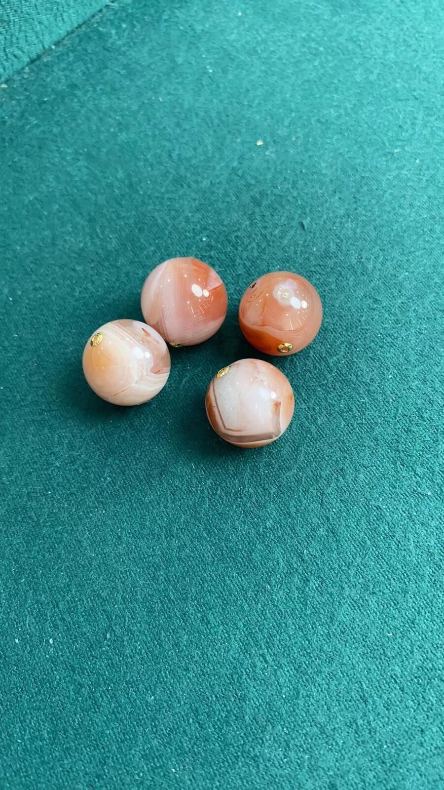 (A1) 18K腰纏萬貫轉運珠  (包鏈）- #南紅 #2403NH