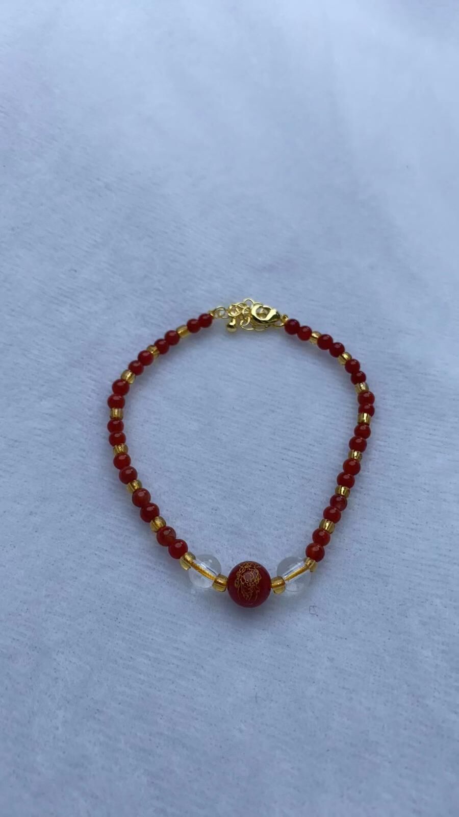 (B1) 小米珠手串  - #南紅 #2403NH