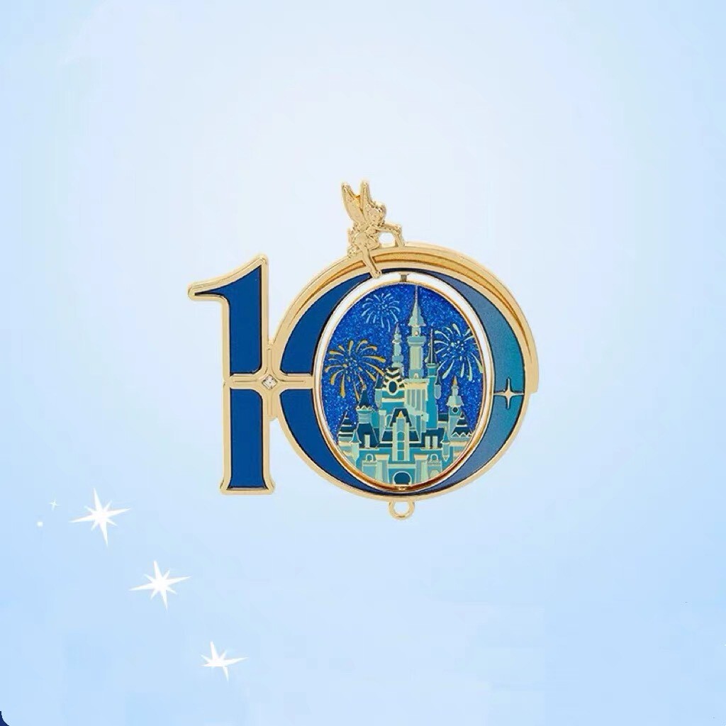 10歲生日慶典 奇妙同慶系列 造型 城堡 造型 徽章 PIN -上海迪士尼樂園