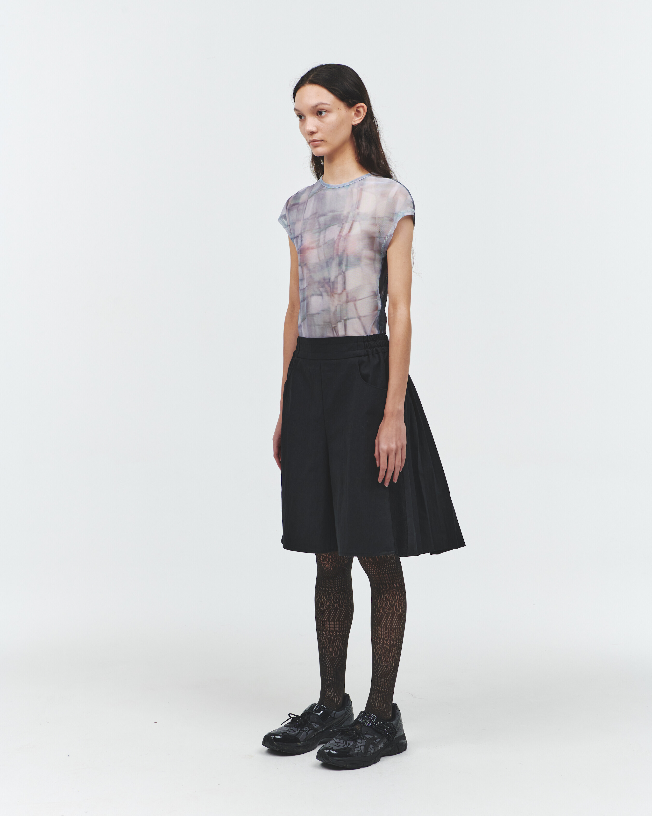 ODLYWORKSHOP Gravel Pebble in the Pond Mesh Tee