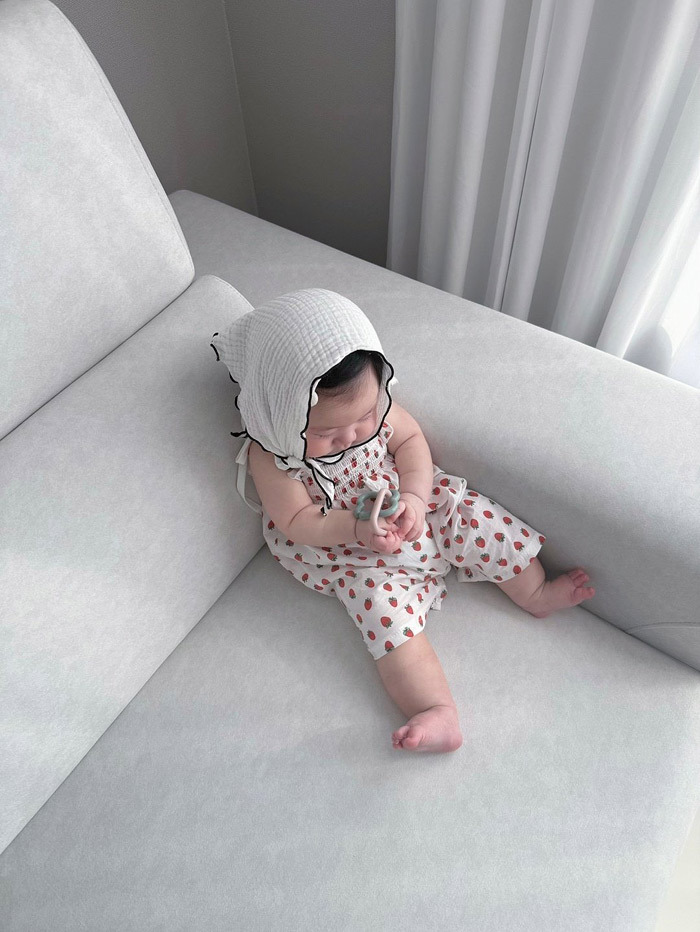 正韓夏mac 草莓綁帶連身衣