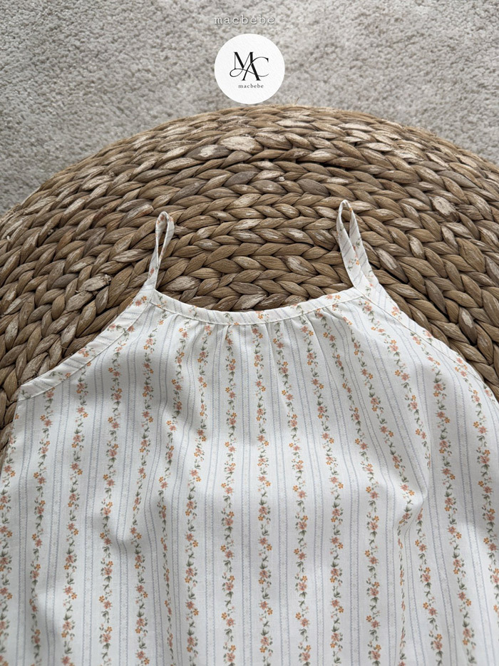 正韓夏mac 夏季碎花連身衣