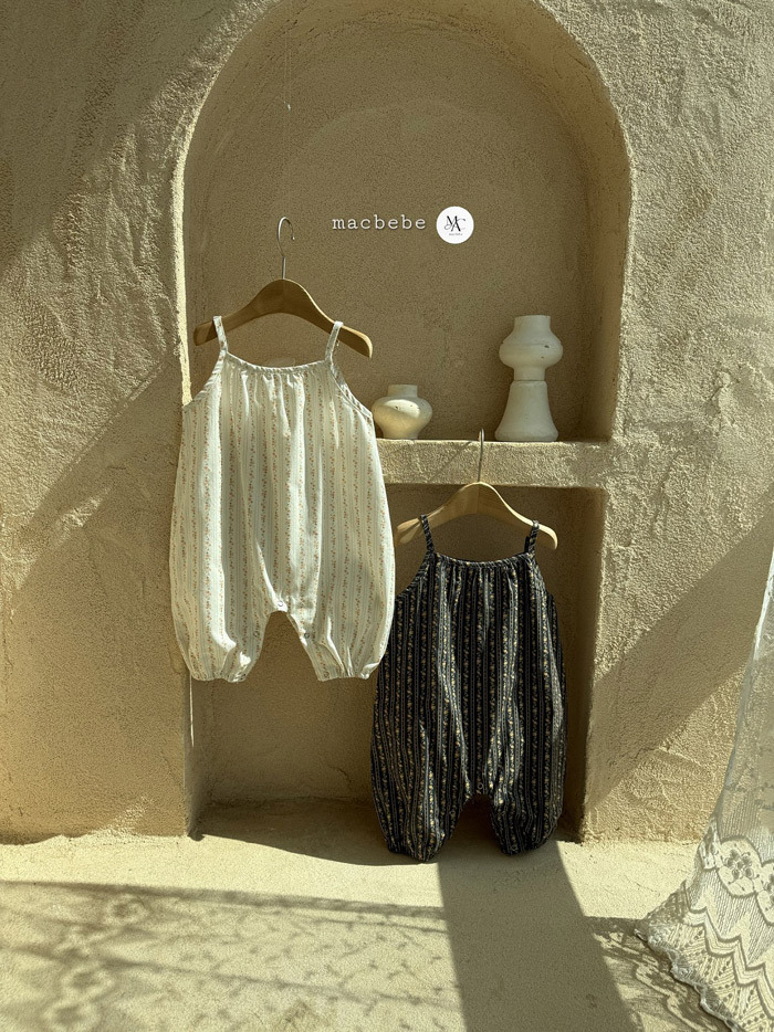 正韓夏mac 夏季碎花連身衣