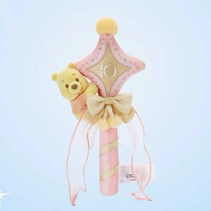10歲生日慶典 奇妙同慶系列 小熊維尼 Winnie the Pooh 絨毛造型 搖搖棒 -上海迪士尼樂園