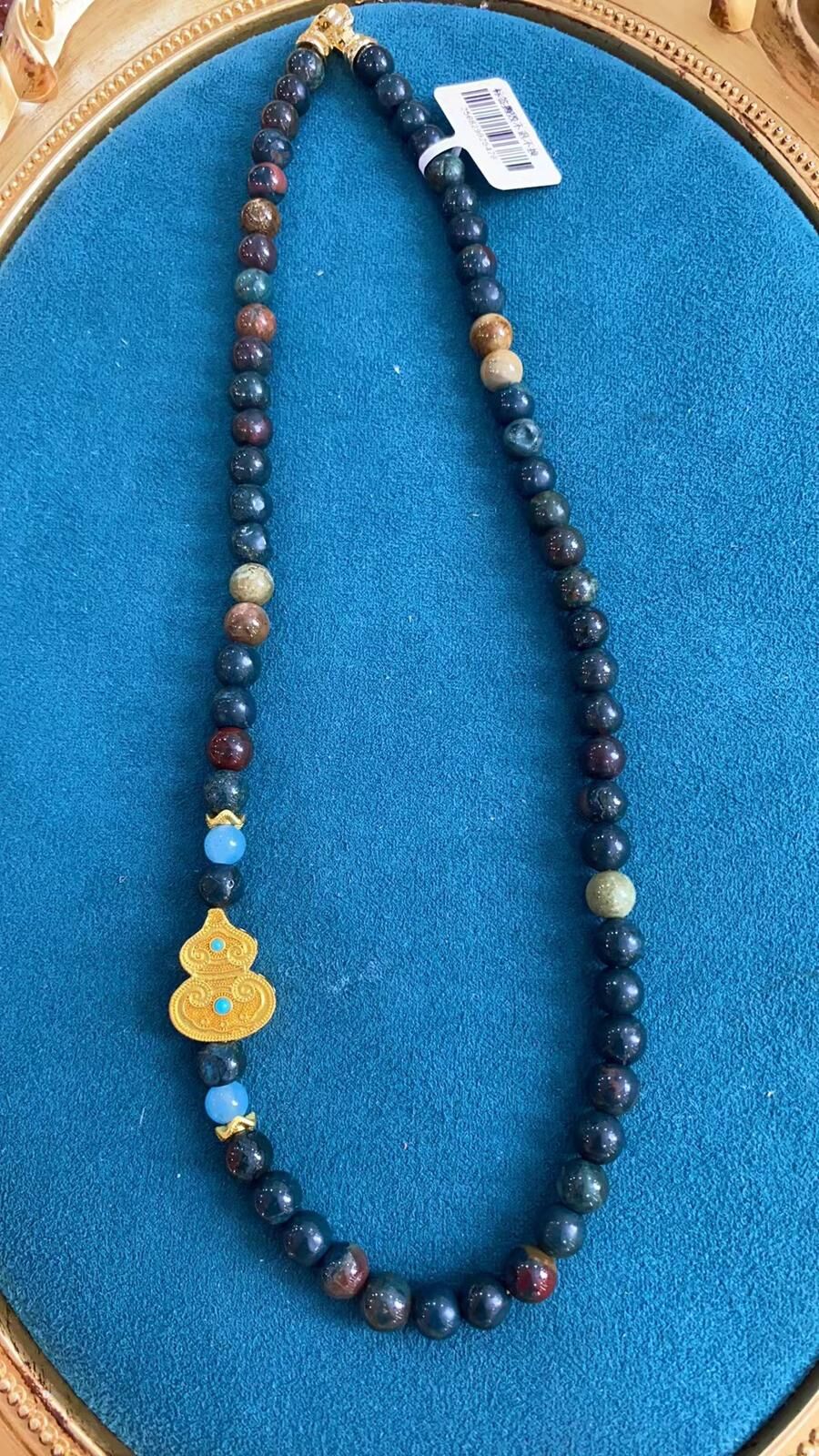 (P1) 頂級保山老料藥王珠項鏈 - #南紅 #2403NH