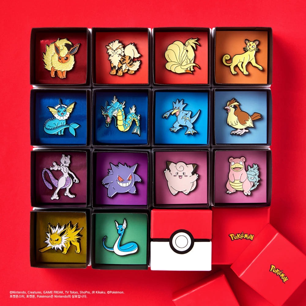 【OWN】Pokémon 寶可夢 韓國限定 徽章 盲盒 限量 隨機 共14款