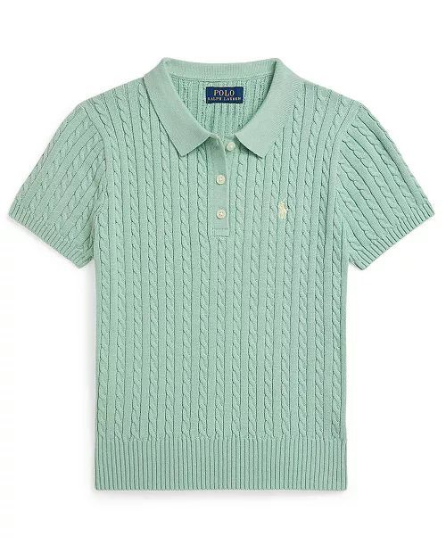 260320 POLO 女大童小標LOGO POLO針織TEE