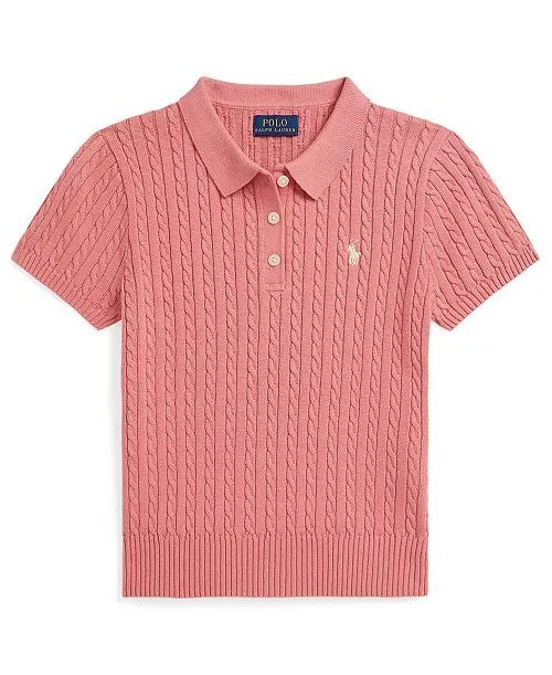 260320 POLO 女大童小標LOGO POLO針織TEE