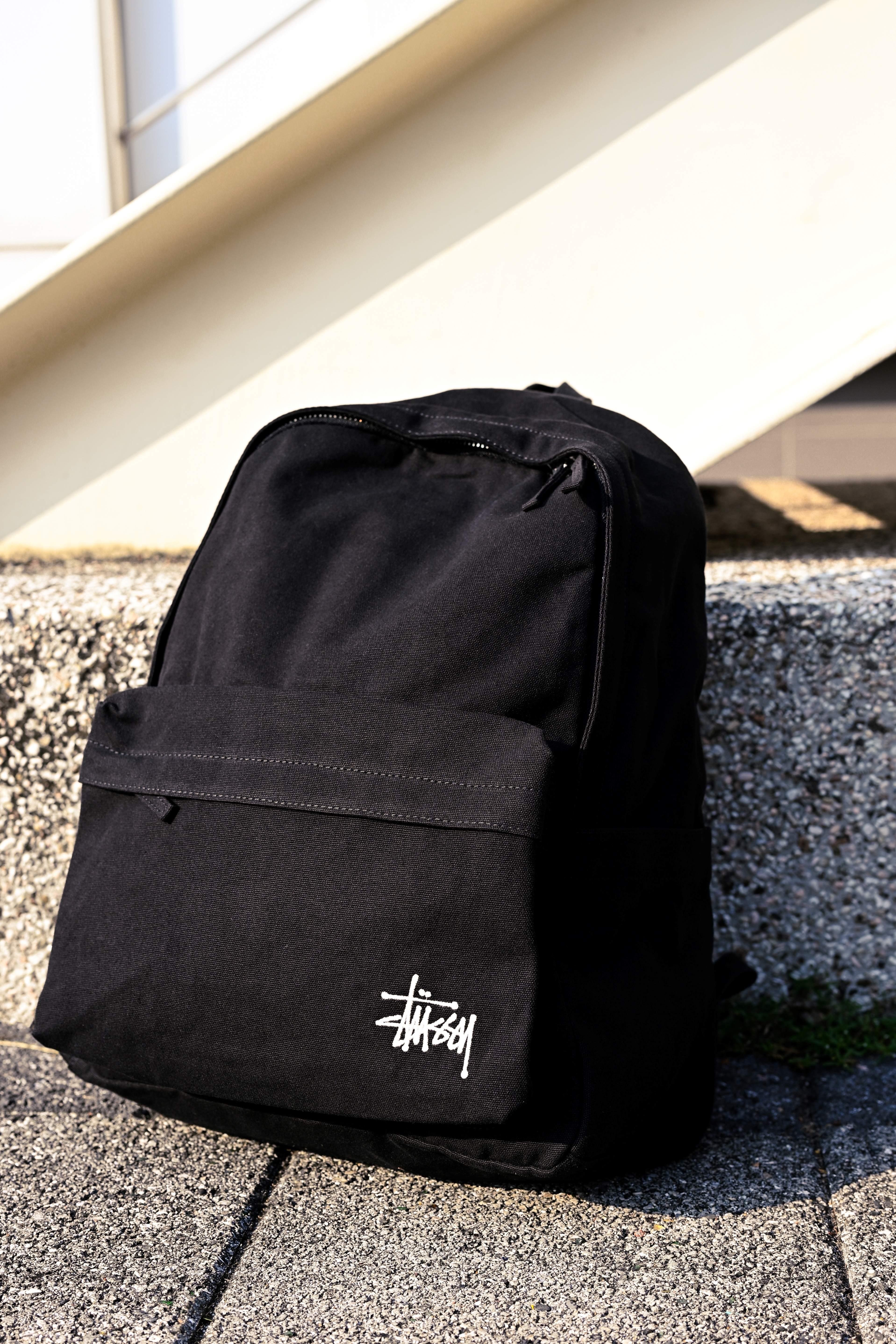 ☆ETW☆【EASY TO WEAR】STUSSY CANVAS BACKPACK 背包 後背包 配件 夾層