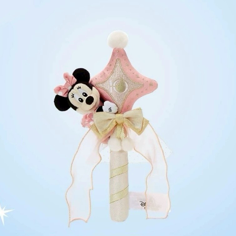 10歲生日慶典 奇妙同慶系列 米妮 Minnie 絨毛造型 搖搖棒 -上海迪士尼樂園