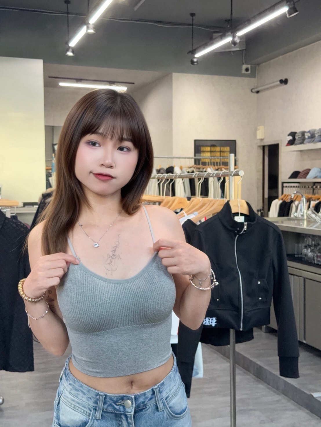 夏季純慾吊帶背心