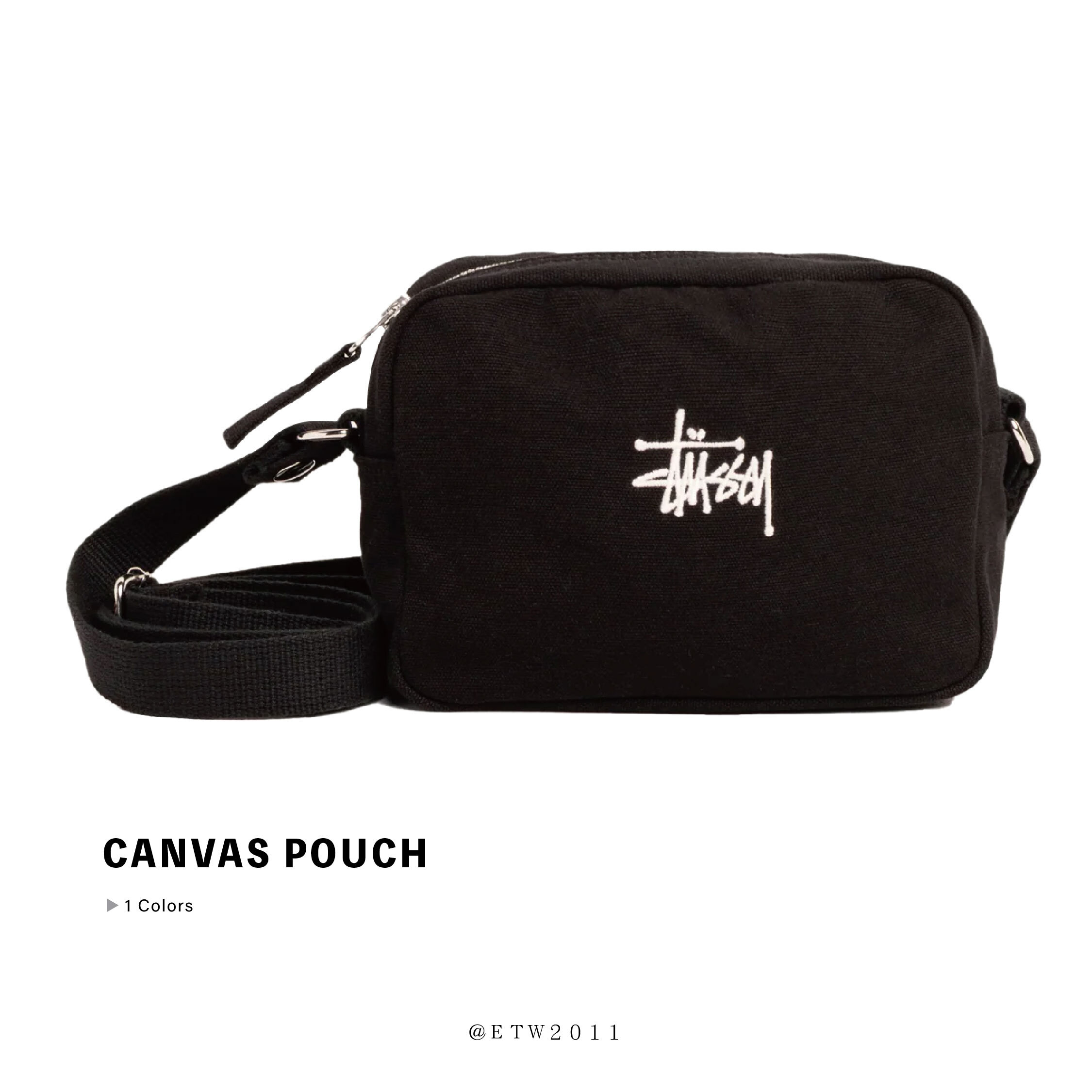 ☆ETW☆【EASY TO WEAR】STUSSY CANVAS POUCH 小包 側背包 配件