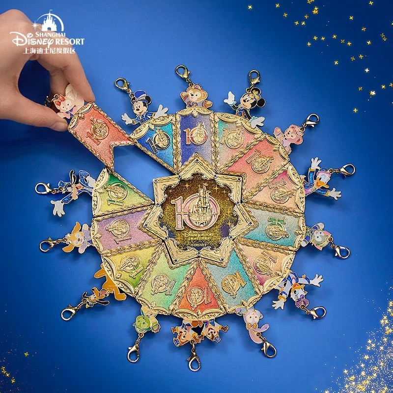 10歲生日慶典 奇妙同慶系列 米奇 Mickey 與好友們 達菲Duffy 與好友們 鑰匙圈 吊飾 盲選盒 盲盒 -上海迪士尼樂園