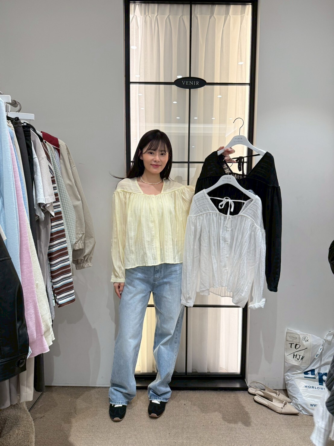 VR6001 後綁帶宮廷暗紋上衣