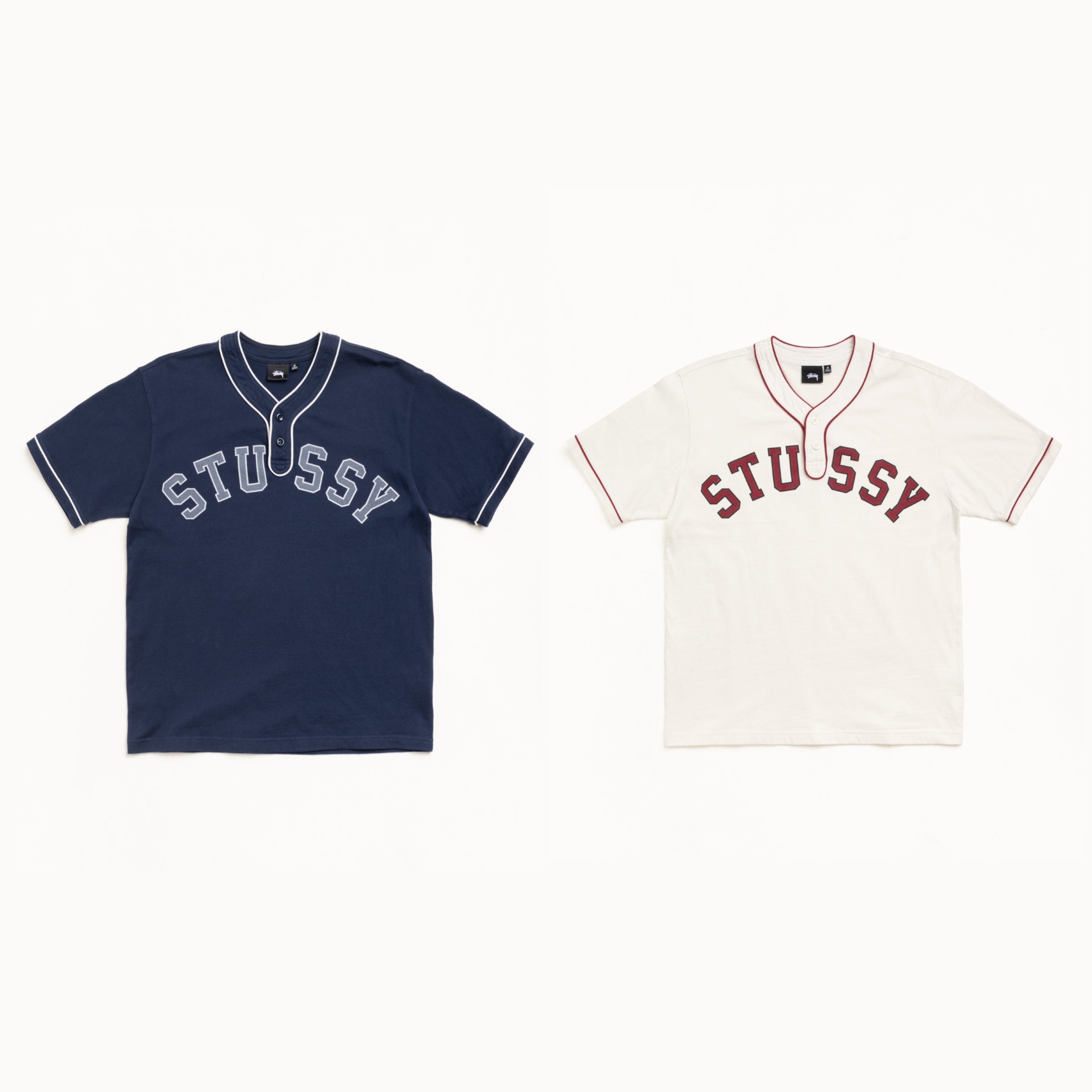 2026SS STUSSY ARCH BASEBALL JERSEY 刺繡 LOGO 字體 短袖 球衣 短T 現貨 1140383