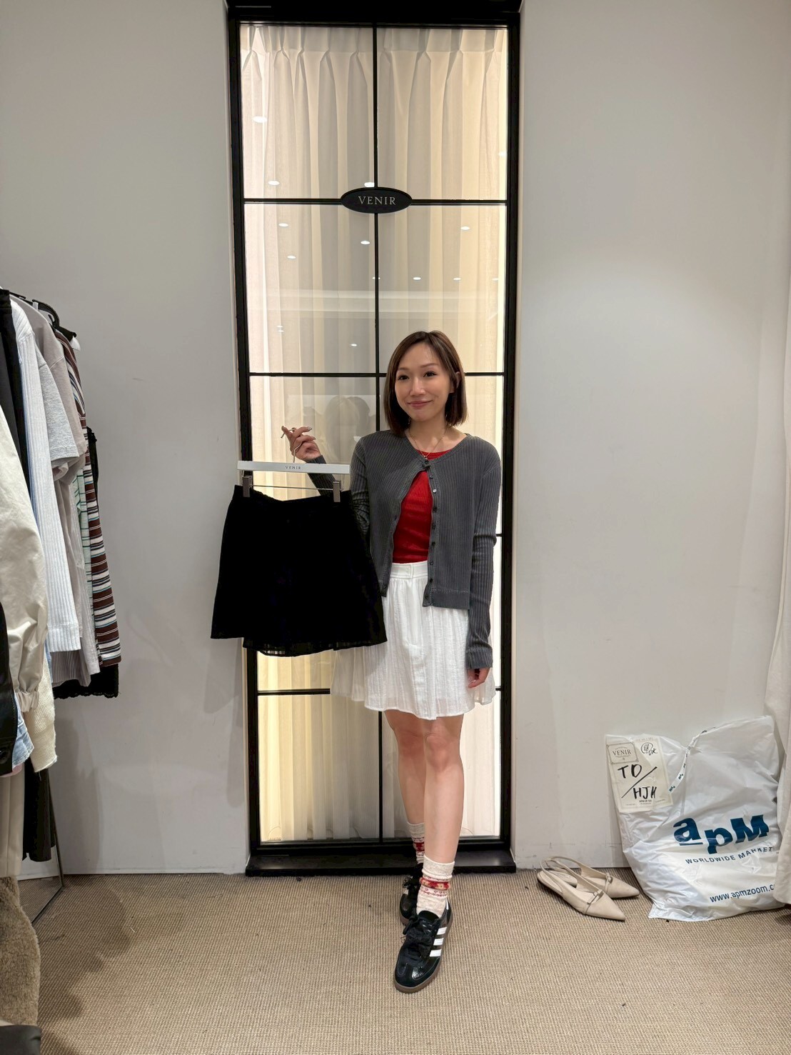 VR6013 帶安全褲風琴短裙褲