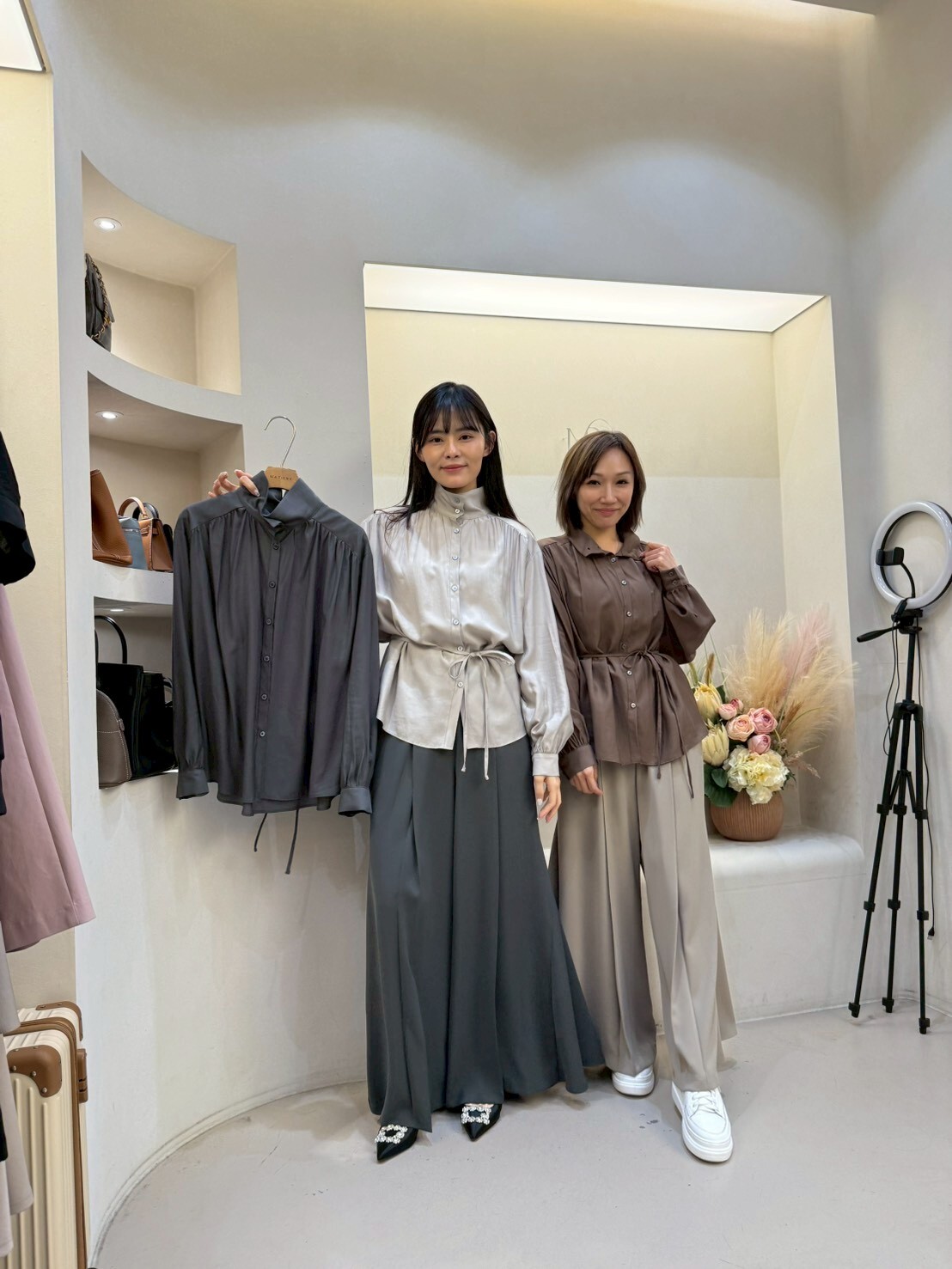 MA6007 立領綁腰恤衫