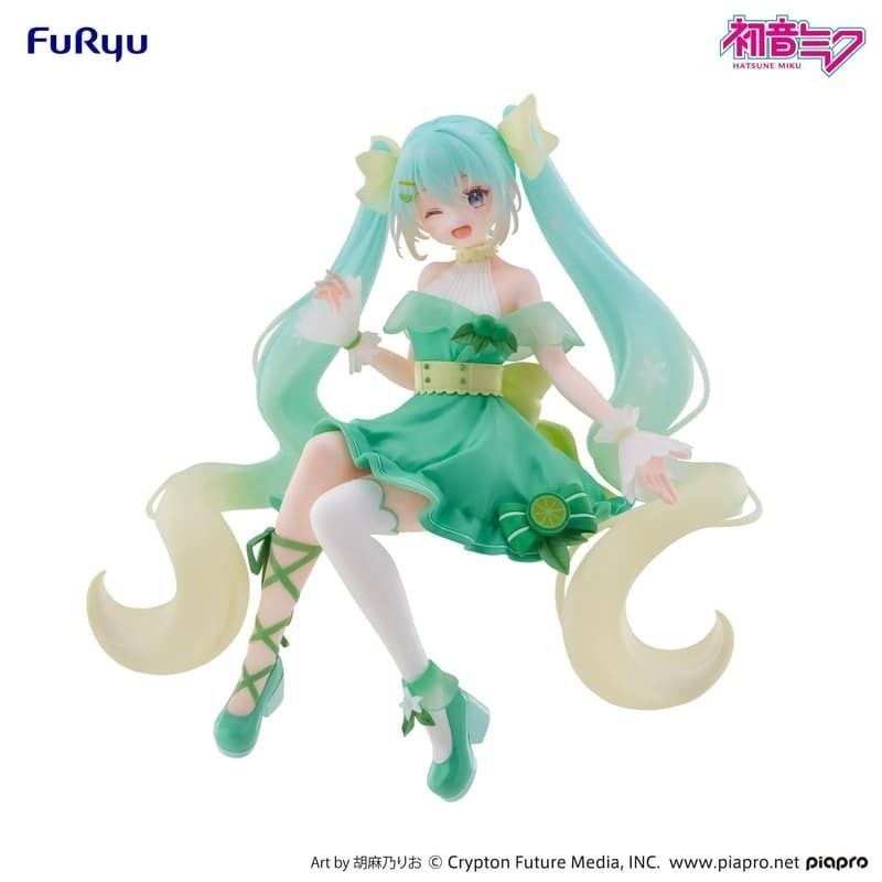 FuRyu 代理版 景品 泡麵蓋 初音未來 Lime Ver.