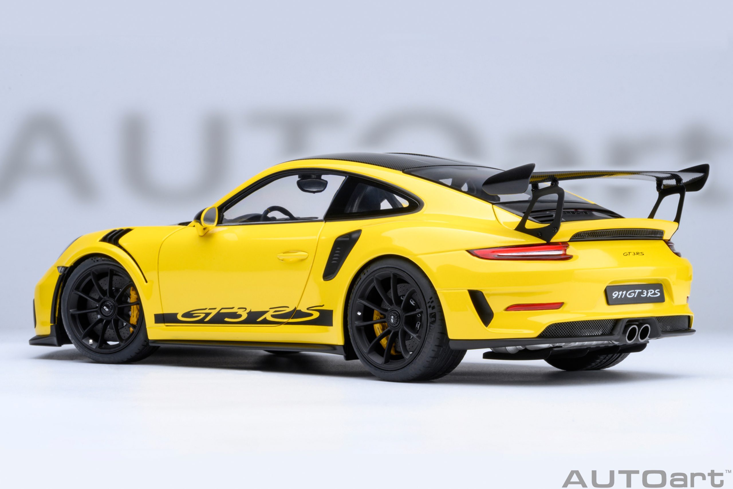 預訂 (訂金$300) (預訂價$1584) :1/18 AUTOART Porsche 911 (991.2) GT3 RS Weissach Package (Racing Yellow) (78178)
