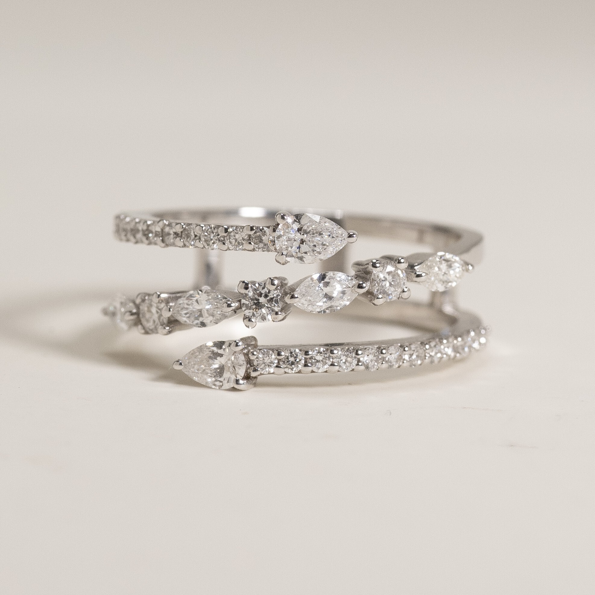 #(12) 18K Diamond Ring