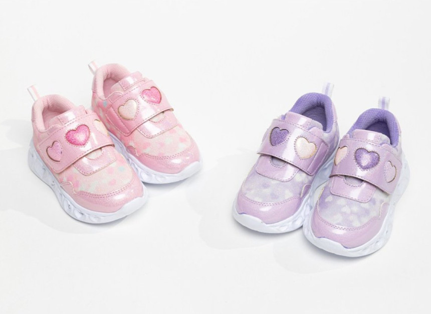La Stella Heart Sherbet LED Sneakers