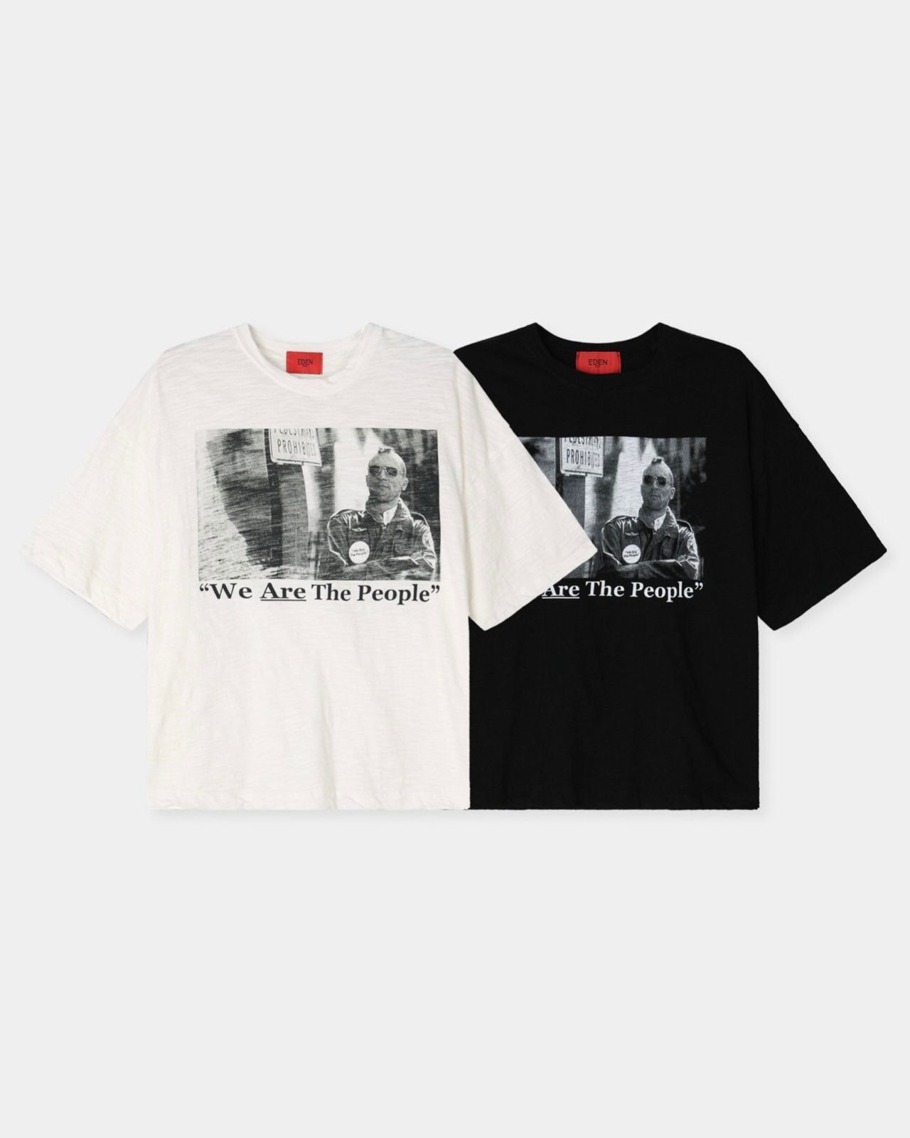 英文字圖案Boxy短袖Tee EDEN-036T