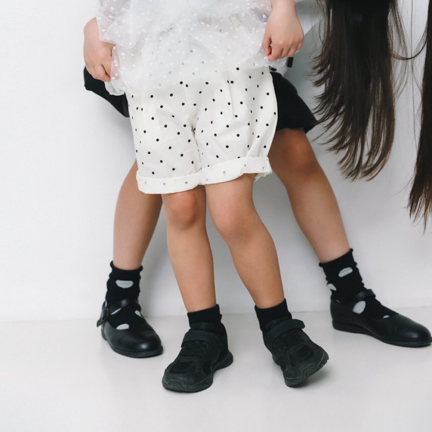 日本 90-150 b.+A造型師褶襉廓形短褲 3色