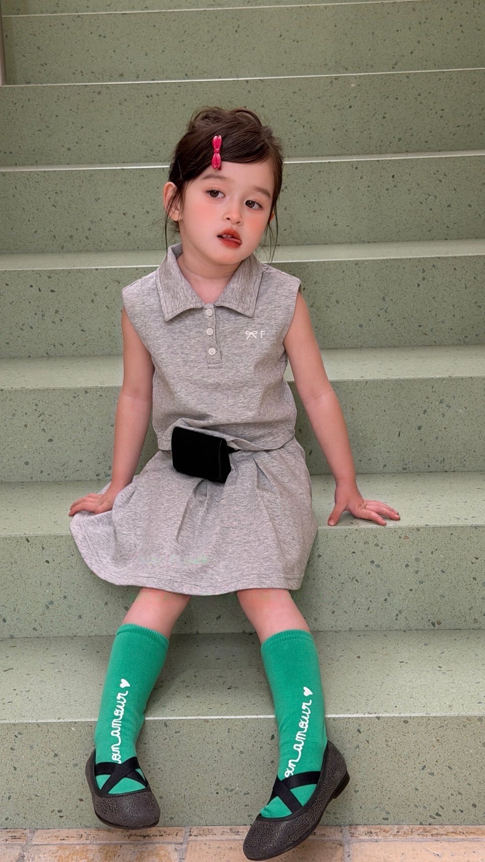 小酷女孩日常套裝