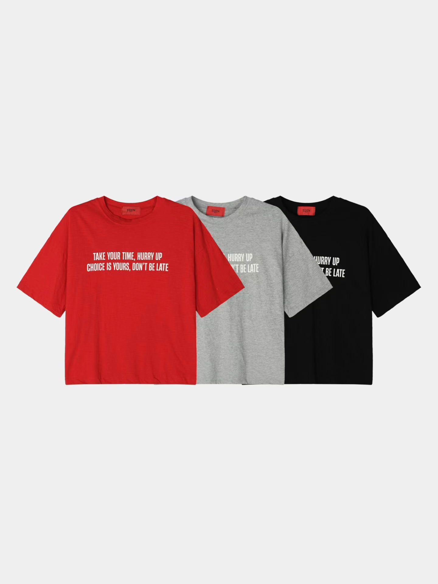 英文字Boxy短袖Tee EDEN-037T