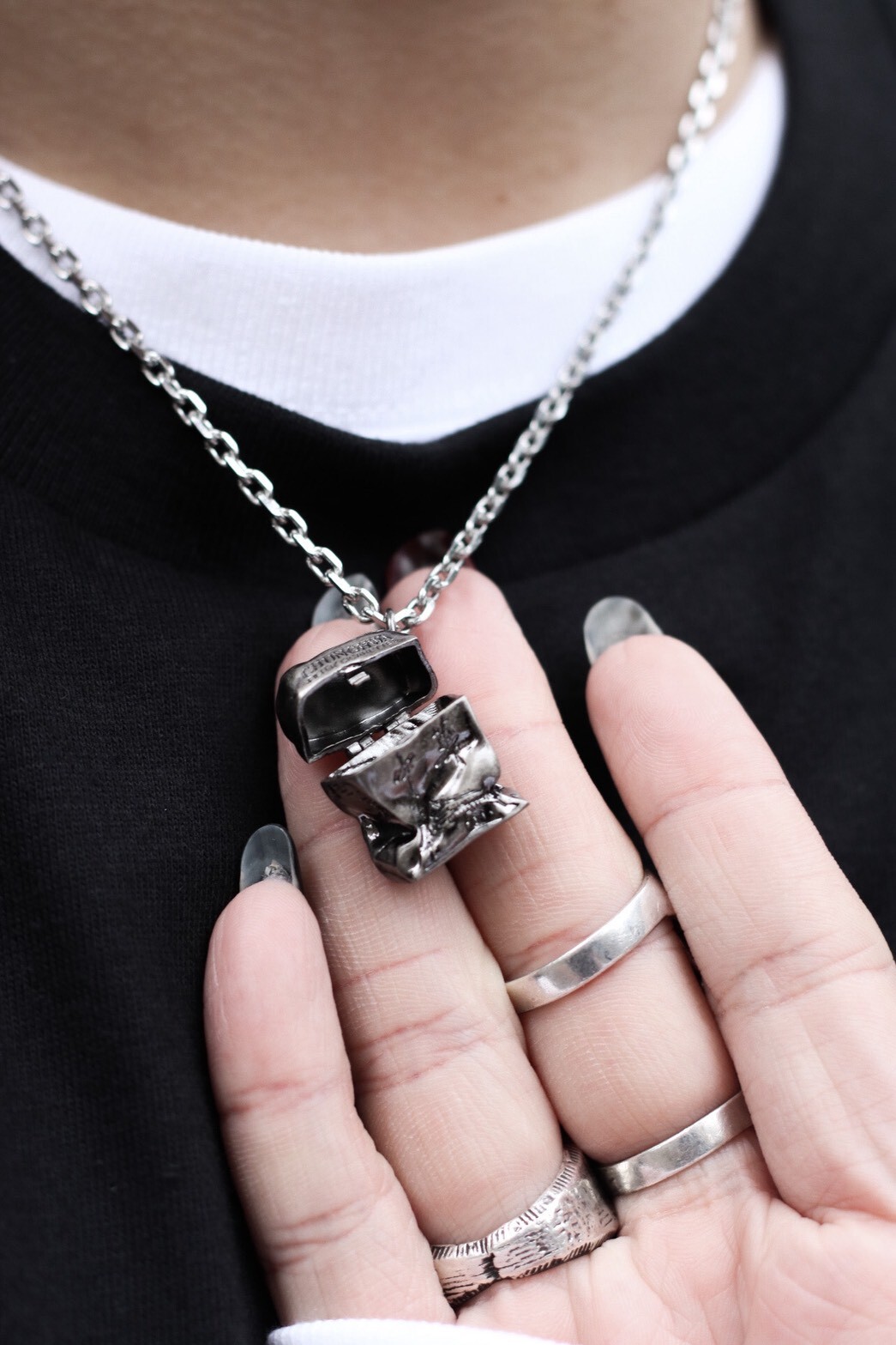 ☆ETW☆【EASY TO WEAR】Fe3c CIGARETTE CASE NECKLACE 菸盒項鍊