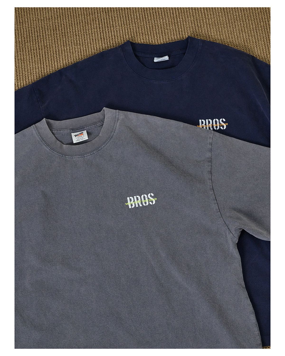 Broshood 日系復古寬鬆印花短T 26SS21