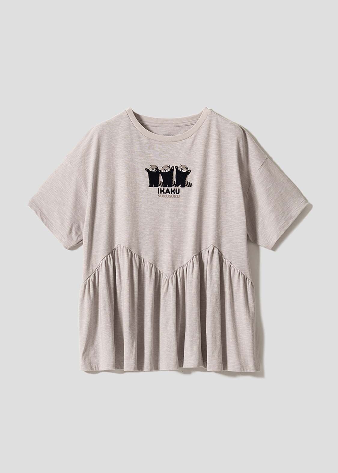日本預訂 graniph GH Ikakuseichou | Frill T-shirt