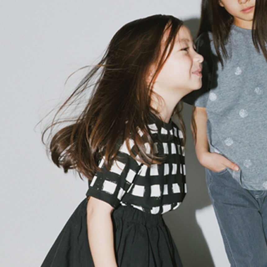 日本 90-150 b.+A造型師短袖印花上衣 3色