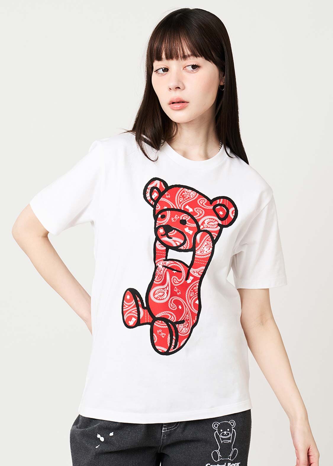 日本預訂 graniph GH Paisley Control Bear | T-shirt RED