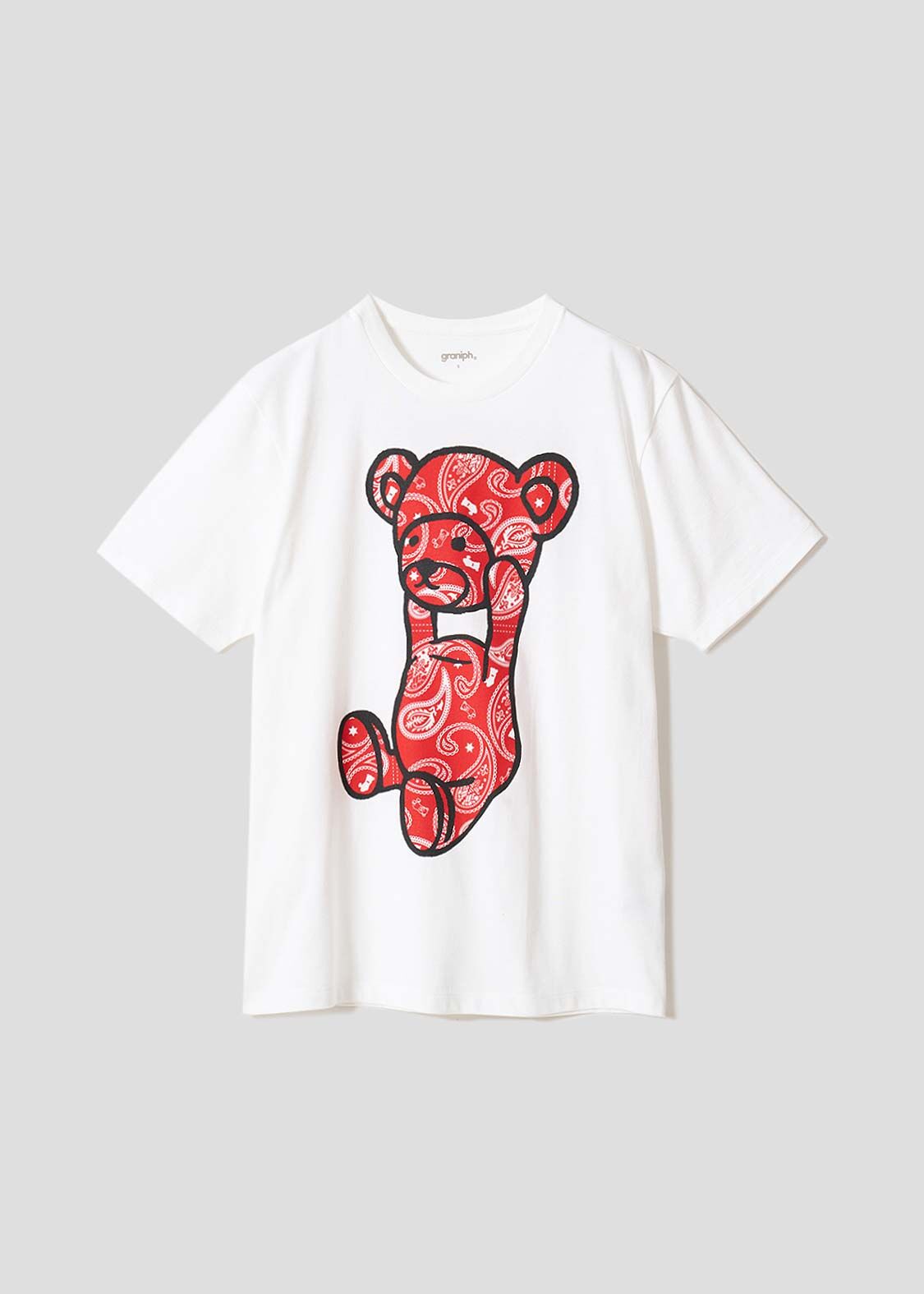 日本預訂 graniph GH Paisley Control Bear | T-shirt RED