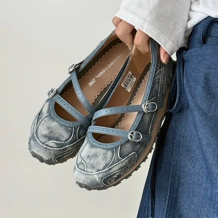 【代購】Mizuno LG 60S  薄底鞋｜芭蕾鞋 × 瑪莉珍鞋設計｜女款