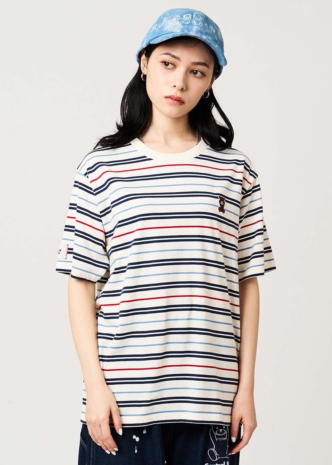 日本預訂 graniph GH Control Bear | Border T-shirt