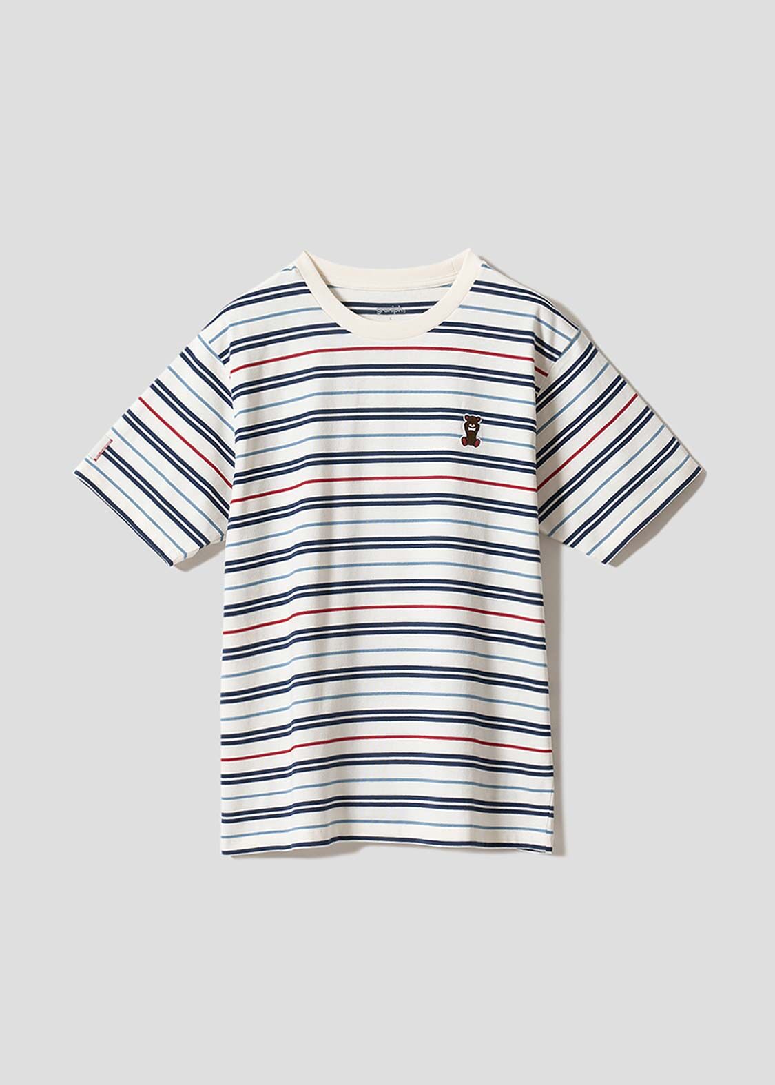 日本預訂 graniph GH Control Bear | Border T-shirt