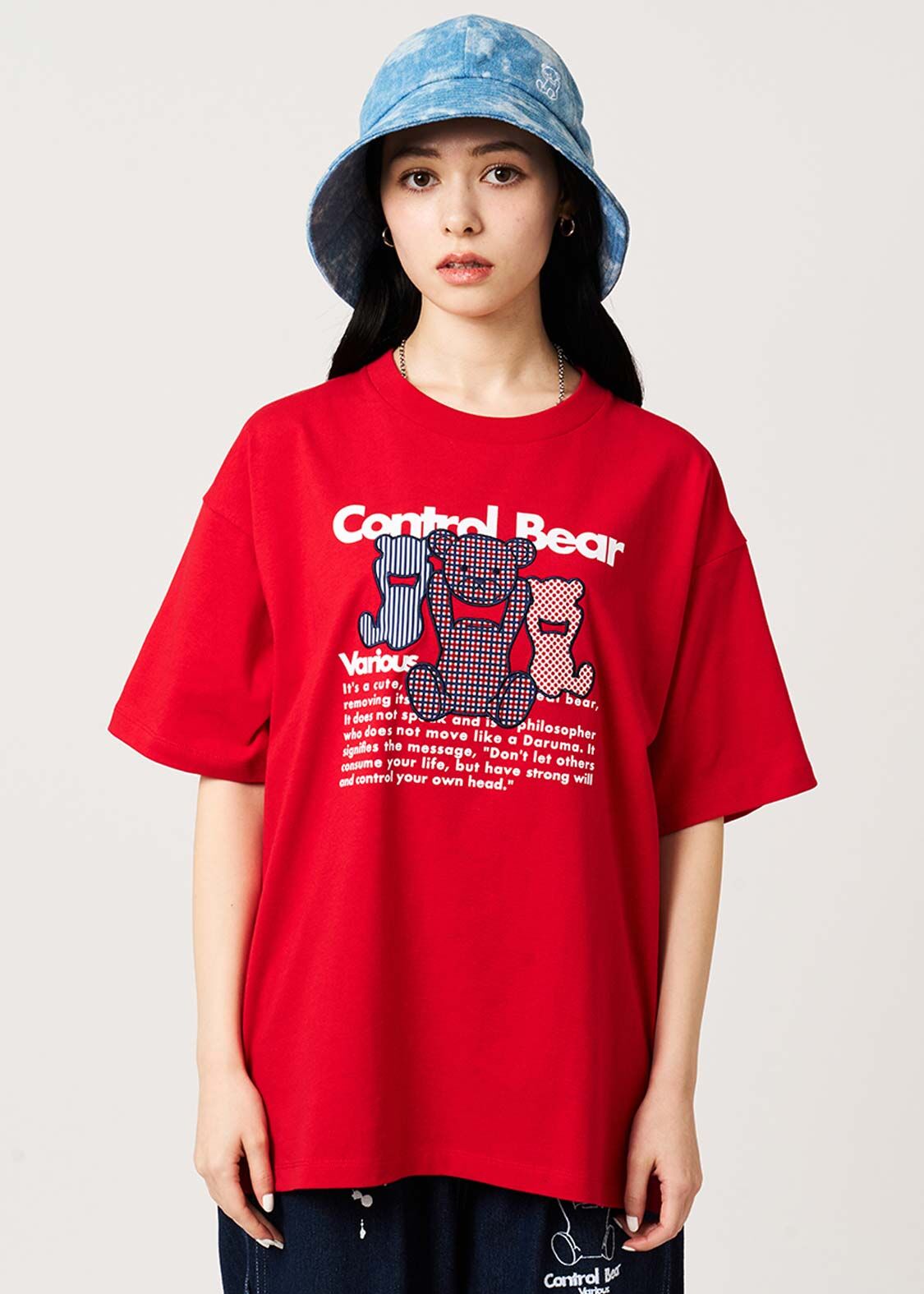 日本預訂 graniph GH Control Bear | Applique T-Shirt RED
