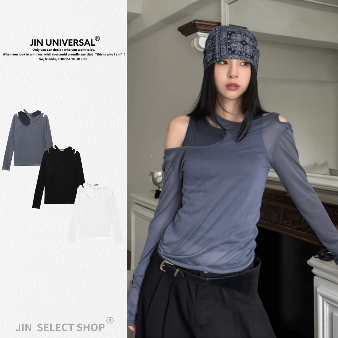 韓國🇰🇷 Multi-Level Set 不規則 多層次 組合 背心 長袖上衣（3color）