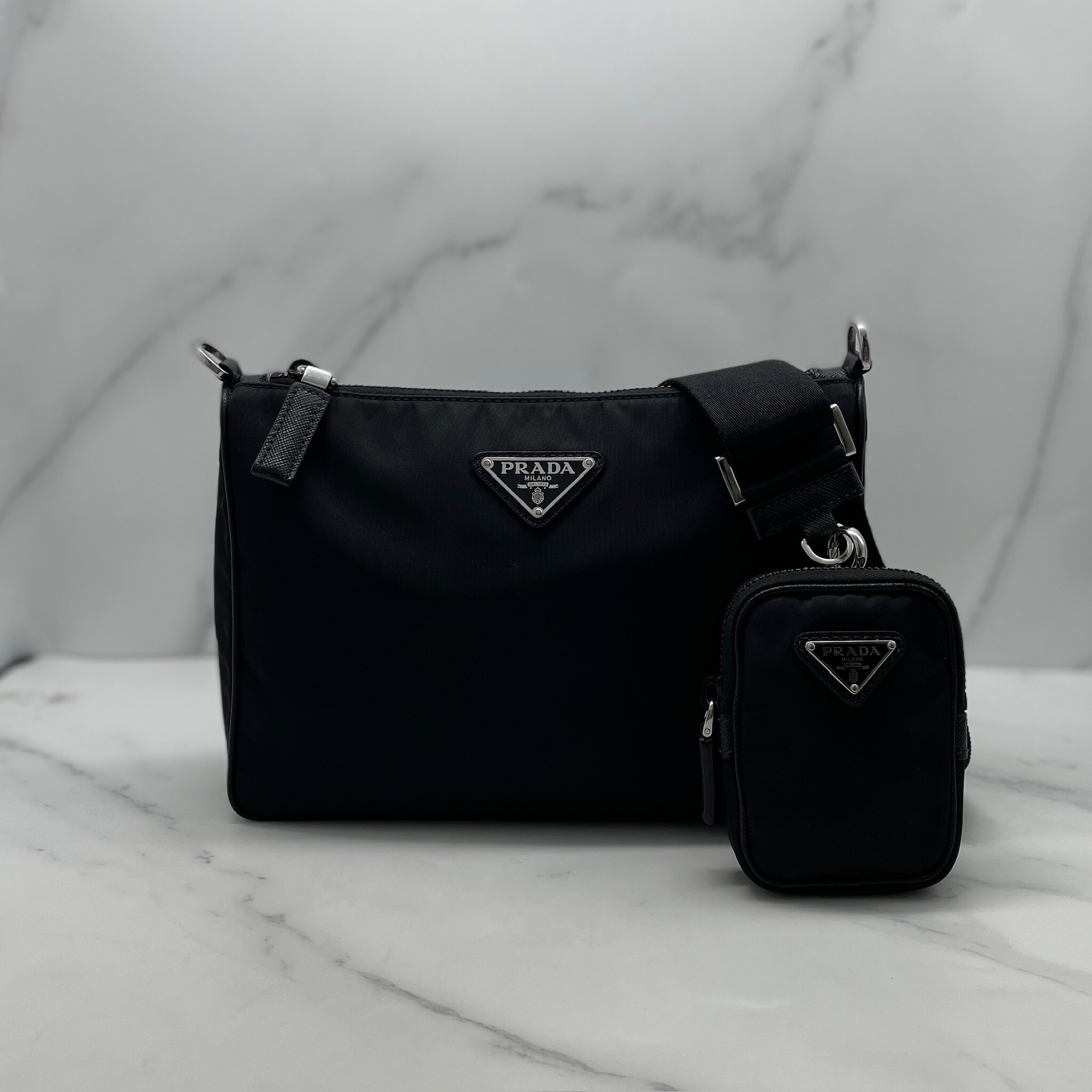 Prada Bandoliera Nylon Crossbody Bag