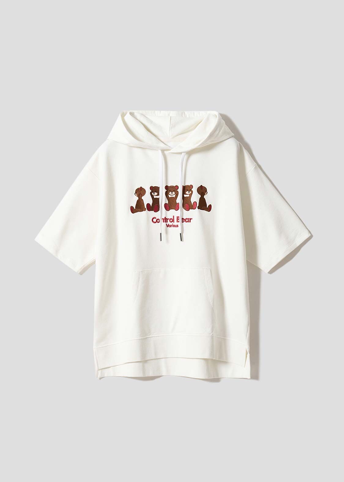 日本預訂 graniph GH Control Bear | Short-Sleeved Hoodie