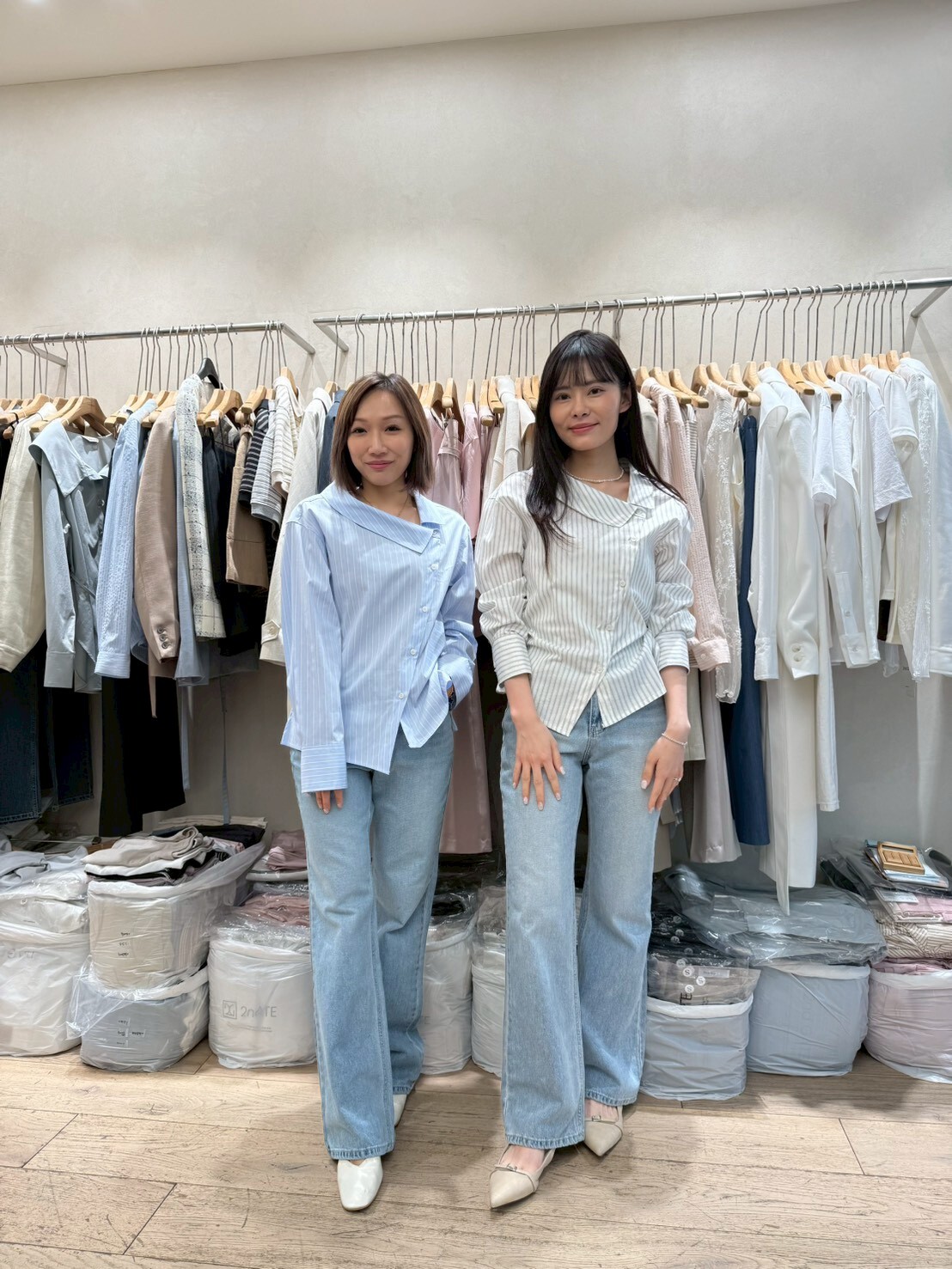 SG6019 韓妹水洗直腿牛仔褲