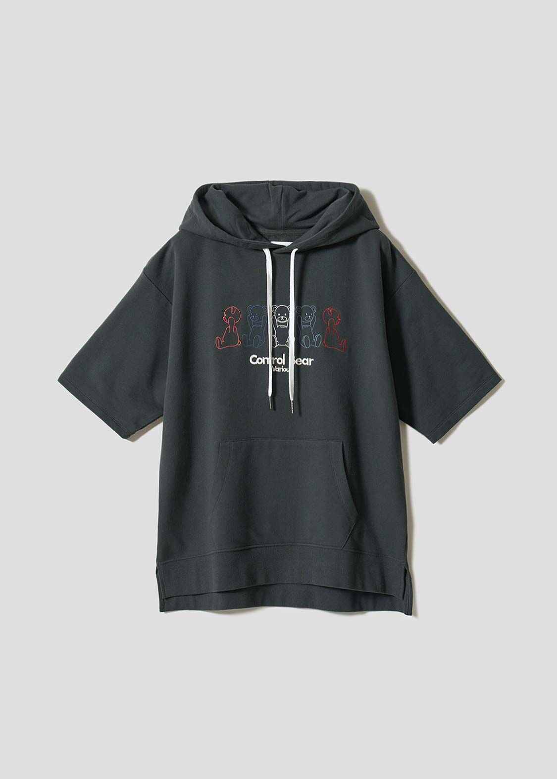 日本預訂 graniph GH Control Bear | Short-Sleeved Hoodie