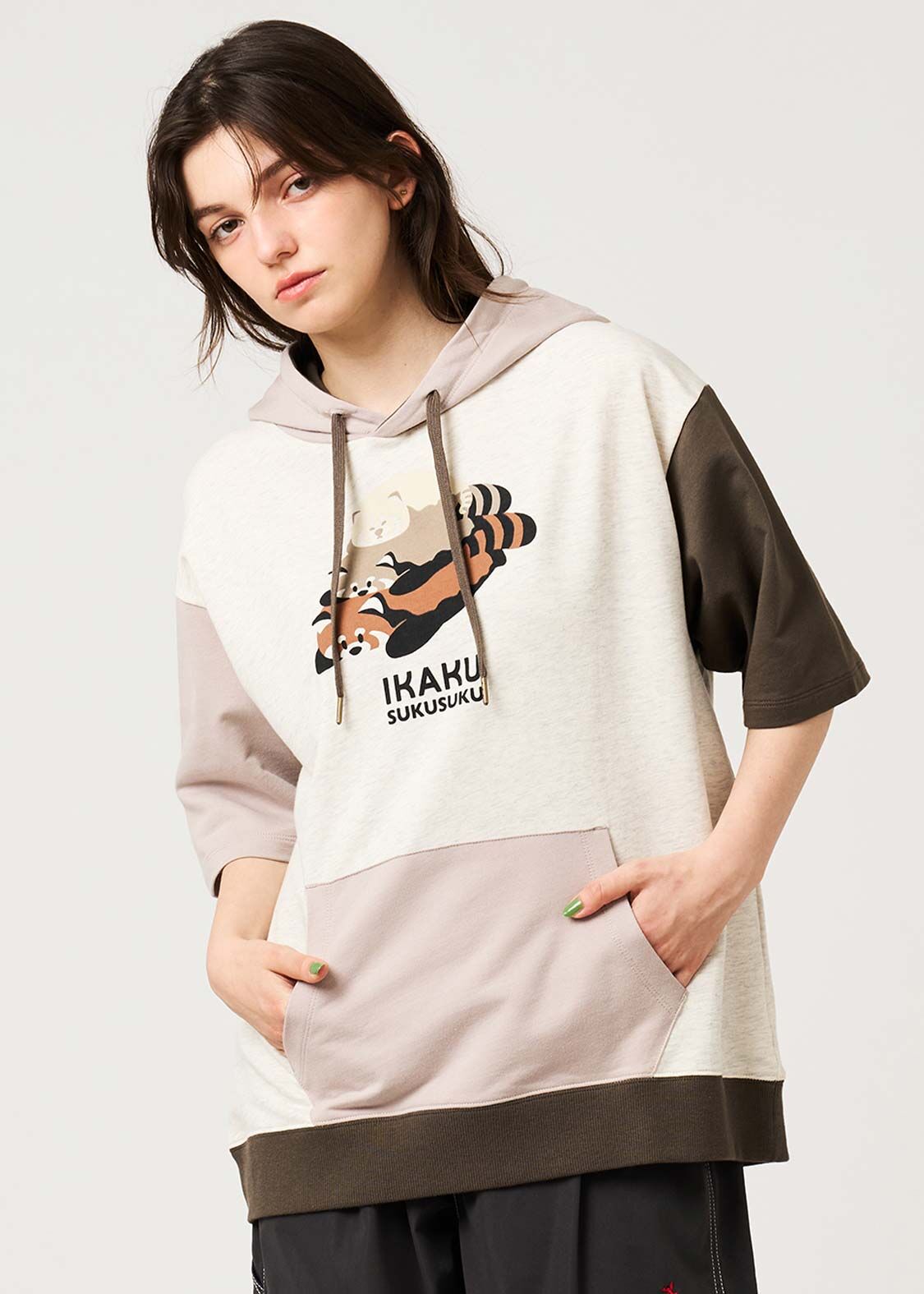 日本預訂 graniph GH Ikakuseichou | Short-sleeved hoodie