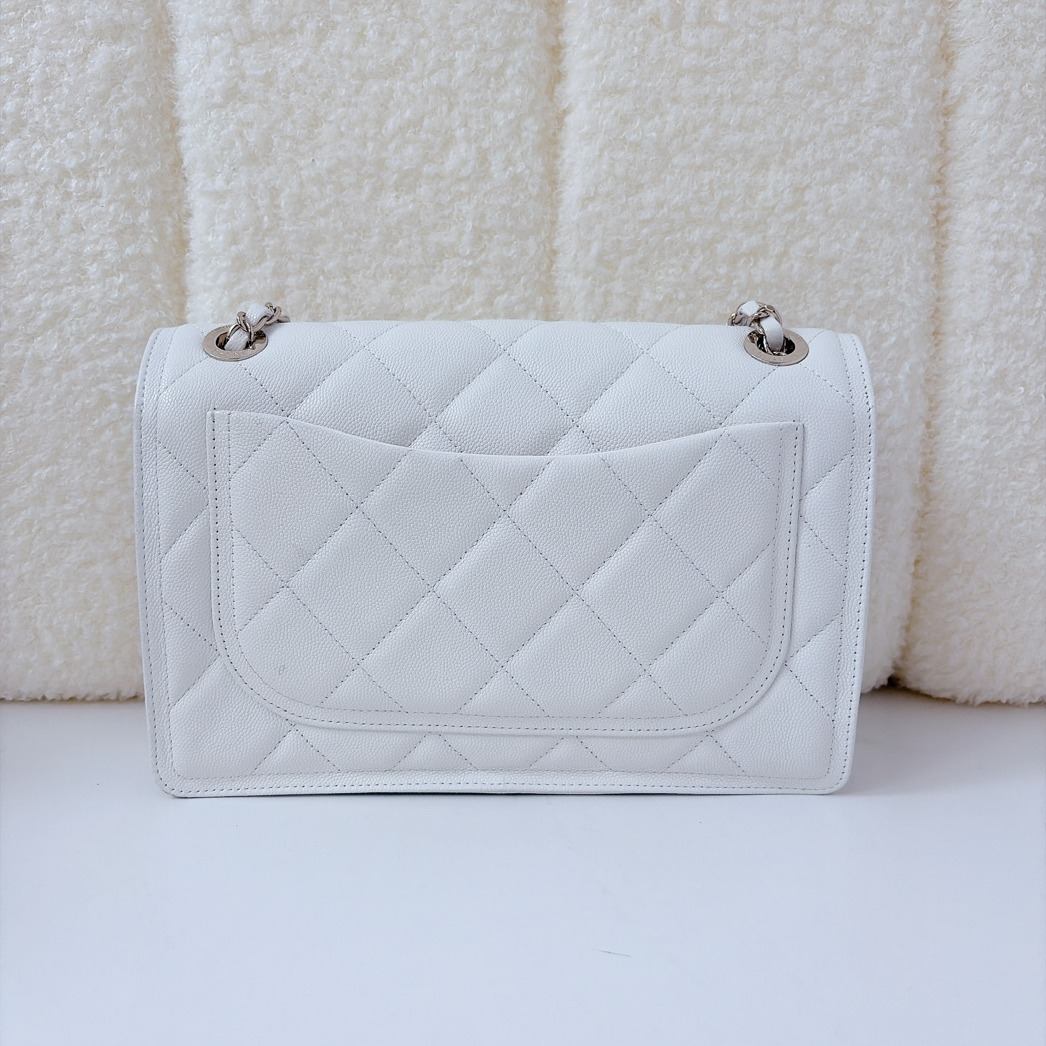 Chanel Flap Bag - White / GHW