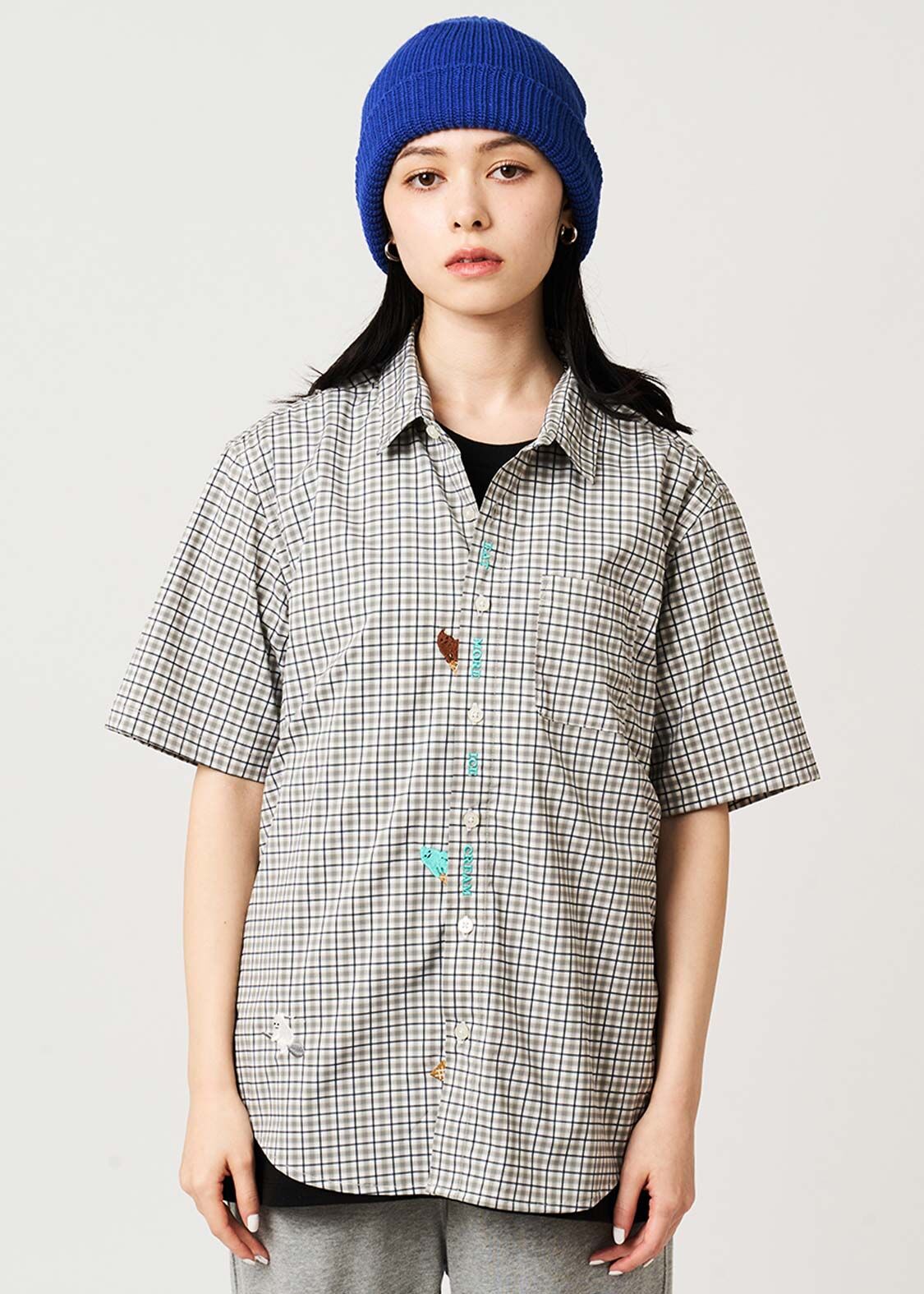 日本預訂 graniph GH Icebon | Check Short-Sleeve Shirt DRY(吸水速乾)
