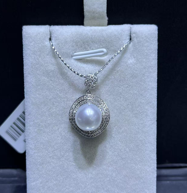 F29 "海水澳白珍珠吊墜  (送銀鏈)" (63YS1496A0598) 10-11mm白色 S925銀 $3388