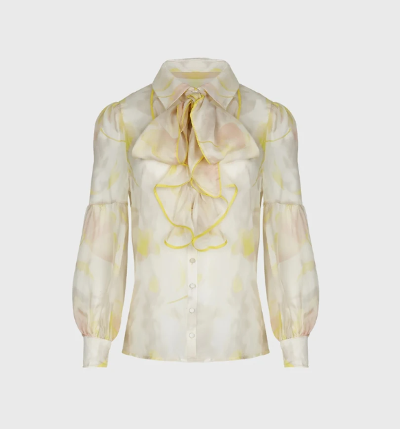 1AF0323-163 [ANNE FONTAINE] Ignazia Shirt Yellow #P25F329302 (EU)
